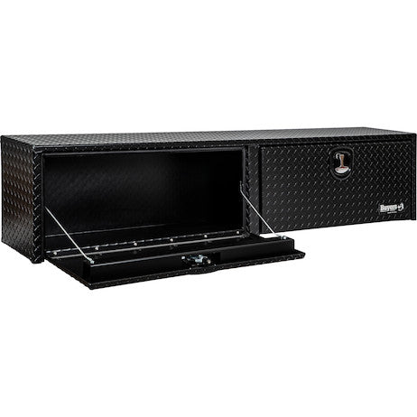 Load image into Gallery viewer, 16x13x88 Textured Matte Black Diamond Tread Aluminum Topsider Truck Box