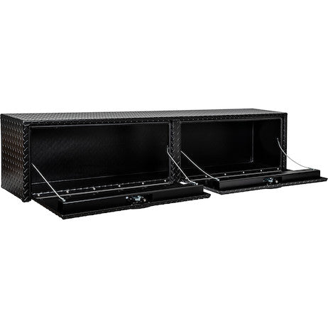 Load image into Gallery viewer, 16x13x88 Textured Matte Black Diamond Tread Aluminum Topsider Truck Box