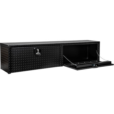 Load image into Gallery viewer, 16x13x88 Textured Matte Black Diamond Tread Aluminum Topsider Truck Box