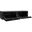 Load image into Gallery viewer, TEXTURED MATTE BLACK DIAMOND TREAD ALUMINUM TOPSIDER TRUCK TOOL BOX