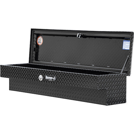 Load image into Gallery viewer, 13X16X56 Inch Gloss Black Diamond Tread Aluminum Lo-Sider Truck Box