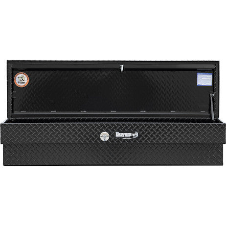 Load image into Gallery viewer, 13X16X56 Inch Gloss Black Diamond Tread Aluminum Lo-Sider Truck Box
