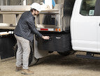 Load image into Gallery viewer, Gloss Black Diamond Tread Aluminum Underbody Truck Tool Box Series - 1725130 - Buyers Products