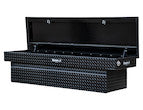 Load image into Gallery viewer, GLOSS BLACK DIAMOND TREAD ALUMINUM CROSSOVER TRUCK TOOL BOX SERIES