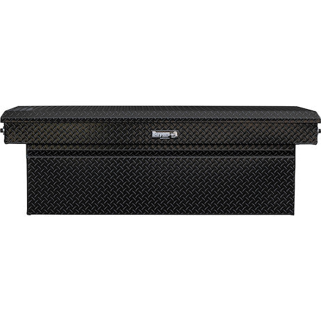 Load image into Gallery viewer, 23x27x71 Inch Gloss Black Diamond Tread Aluminum Crossover Truck Box