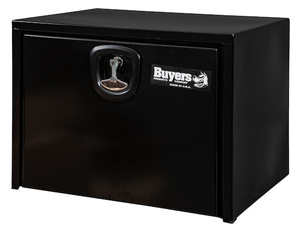 Load image into Gallery viewer, 18x18x24 Inch Black Steel Underbody Truck Box With 3-Point Latch