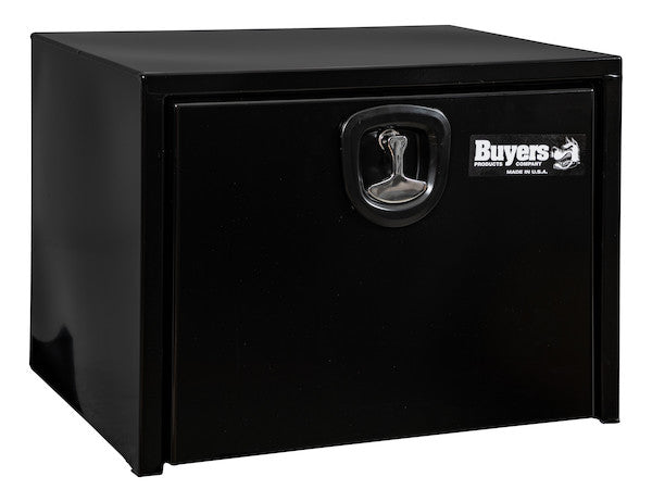 Load image into Gallery viewer, 18x18x24 Inch Black Steel Underbody Truck Box With 3-Point Latch