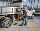 Load image into Gallery viewer, BLACK STEEL UNDERBODY TRUCK TOOL BOX WITH 3-POINT LATCH SERIES