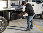 Load image into Gallery viewer, BLACK STEEL UNDERBODY TRUCK TOOL BOX WITH 3-POINT LATCH SERIES