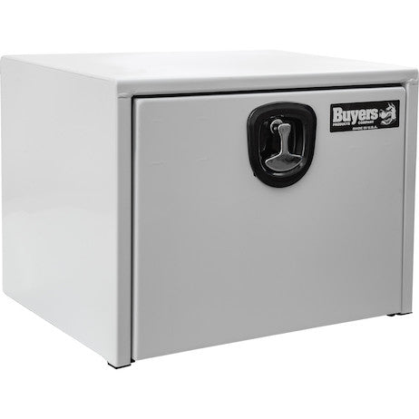 Load image into Gallery viewer, 18x18x24 Inch White Steel Underbody Truck Box With 3-Point Latch