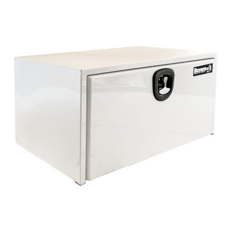 Load image into Gallery viewer, 18x18x36 Inch White Steel Underbody Truck Box With 3-Point Latch