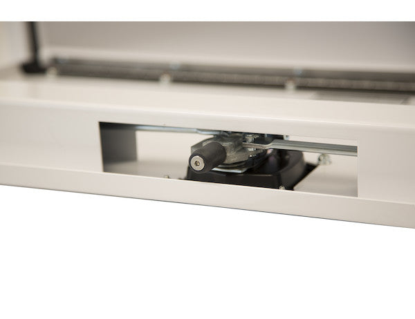 Load image into Gallery viewer, WHITE STEEL UNDERBODY TRUCK TOOL BOX WITH 3-POINT LATCH SERIES