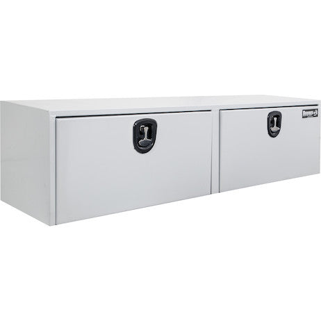 Load image into Gallery viewer, WHITE STEEL UNDERBODY TRUCK TOOL BOX WITH 3-POINT LATCH SERIES