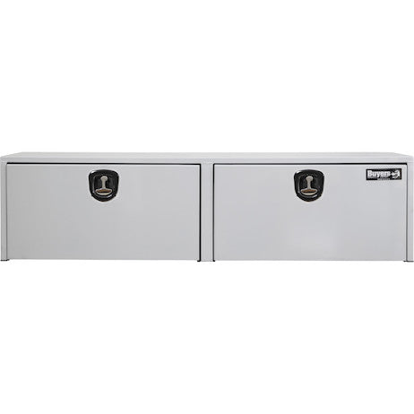 Load image into Gallery viewer, WHITE STEEL UNDERBODY TRUCK TOOL BOX WITH 3-POINT LATCH SERIES