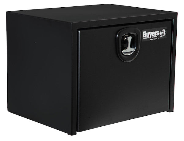 Load image into Gallery viewer, 18x18x30 Inch Textured Matte Black Steel Underbody Truck Box with 3-Point Latch