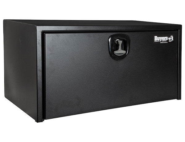 Load image into Gallery viewer, 18x18x48 Inch Textured Matte Black Steel Underbody Truck Box With 3-Point Latch