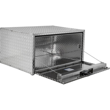 Load image into Gallery viewer, 18x24x36 Inch Diamond Tread Aluminum Underbody Truck Box with 3-Pt. Latch
