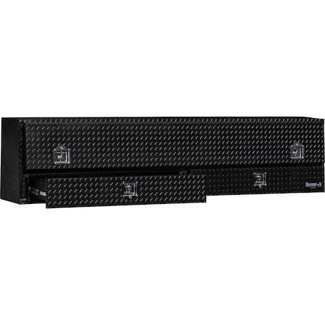 Load image into Gallery viewer, 21x13x 96 Inch Matte Black Diamond Tread Aluminum Contractor Truck Box With Drawers