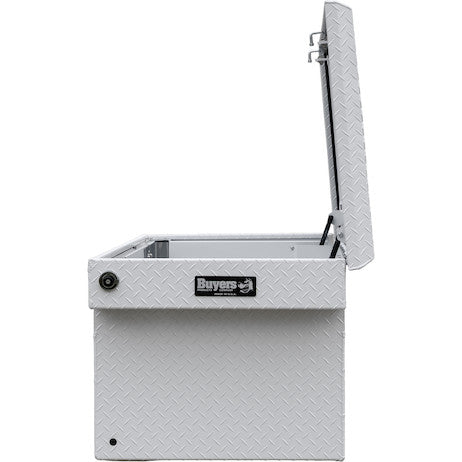 Load image into Gallery viewer, 23x27x71 Inch Gloss White Diamond Tread Aluminum Crossover Truck Box