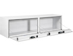 Load image into Gallery viewer, GLOSS WHITE SMOOTH ALUMINUM TOPSIDER TRUCK TOOL BOX SERIES