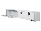 Load image into Gallery viewer, GLOSS WHITE SMOOTH ALUMINUM TOPSIDER TRUCK TOOL BOX SERIES