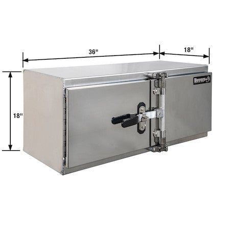 Load image into Gallery viewer, 18x18x36 Inch Smooth Aluminum Underbody Truck Tool Box - Double Barn Door, Cam Lock Hardware
