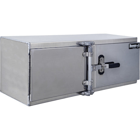 Load image into Gallery viewer, SMOOTH ALUMINUM BARN DOOR UNDERBODY TRUCK TOOL BOX SERIES WITH STAINLESS STEEL DOORS AND CAM LOCK ROD