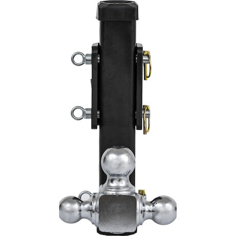 Load image into Gallery viewer, Adjustable Tri-Ball Hitch With Chrome Towing Balls For 2 Inch Hitch Receivers