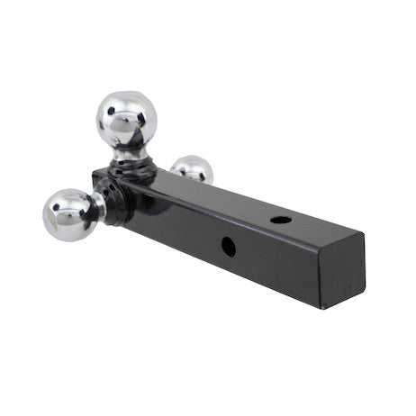 Load image into Gallery viewer, Tri-Ball Hitch Solid Shank With Chrome Balls