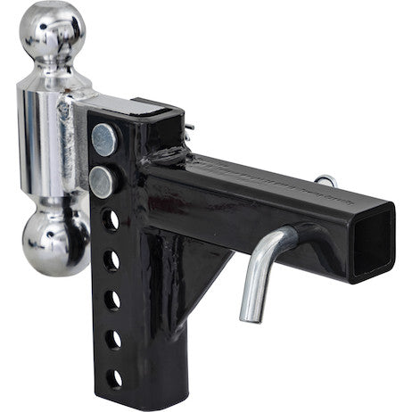 Load image into Gallery viewer, Adjustable Dual Ball Hitch with 2" & 2-5/16" Towing Balls for 2" Hitch Receivers - 5" Drop