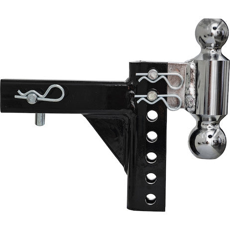 Load image into Gallery viewer, Adjustable Dual Ball Hitch with 2" & 2-5/16" Towing Balls for 2" Hitch Receivers - 5" Drop