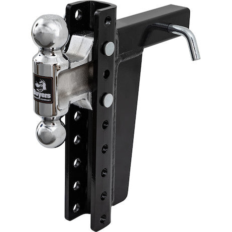 Load image into Gallery viewer, Adjustable Dual Ball Hitch with 2" & 2-5/16" Towing Balls for 2" Hitch Receivers - 10" Drop