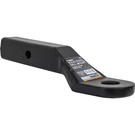 Load image into Gallery viewer, 2 Inch Heavy-Duty Ball Mount 2 Inch Drop x 7-5/8 Long Tube Black For 1-1/4 Hole