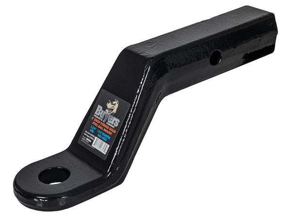 Load image into Gallery viewer, 2 Inch Heavy-Duty Ball Mount 4 Inch Drop x 7-7/8 Long Tube Black For 1-1/4 Hole
