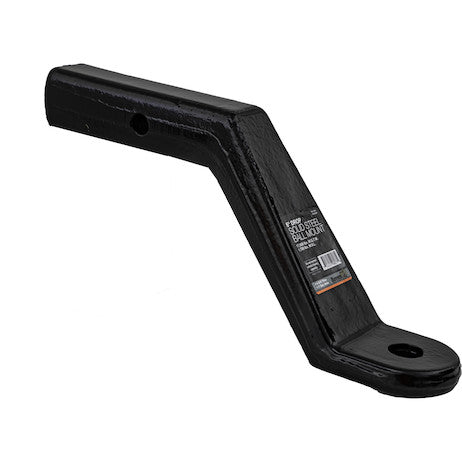 Load image into Gallery viewer, 2 Inch Heavy-Duty Ball Mount 6 Inch Drop x 9-3/8 Long Tube Black For 1 Inch Hole