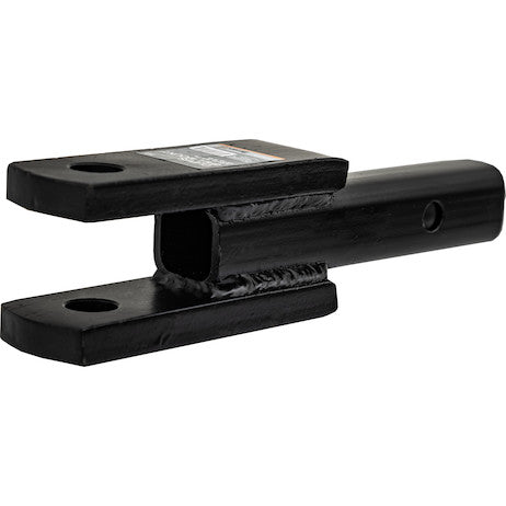 Load image into Gallery viewer, 2 Inch Square Tubular Shank Clevis Ball Mount Black 9-1/4 Inch Long