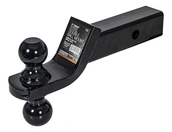 Load image into Gallery viewer, Towing Ball Mount With Dual Black Balls - 2 Inch And 2-5/16 Inch Balls