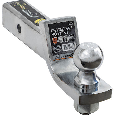 Load image into Gallery viewer, 2 Inch Chrome Ball Mount Kit With 2 Inch Shank And 2 Inch Drop-Cotter Pin Hitch