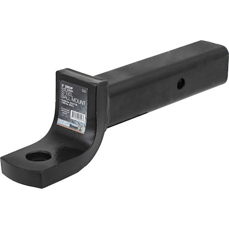 Load image into Gallery viewer, 2-1/2 Inch Ball Mount With 3 Inch Drop x 10 Inch Long Tube Black