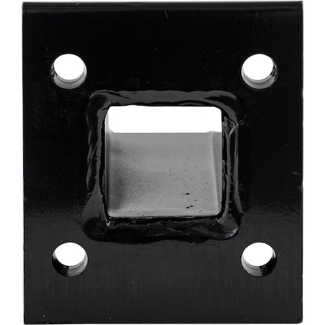 Load image into Gallery viewer, Black Receiver Tube 2 Inch I.D. x 6 Inch Long Welded To 1/2 Inch Mounting Plate