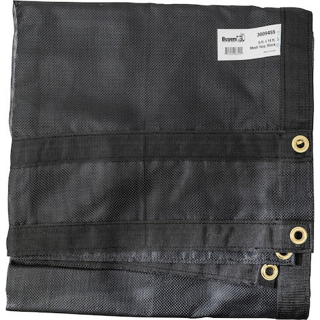 Load image into Gallery viewer, Heavy Duty Black Mesh Tarp 6 x 14 Foot