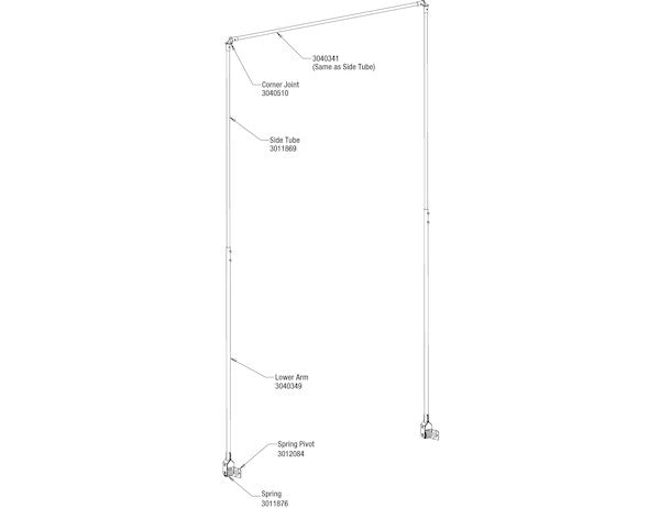 Load image into Gallery viewer, Universal Steel Tarp Arm Kit For 14-23 Foot Dump Bodies