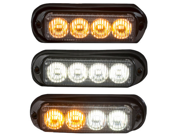 Load image into Gallery viewer, 5 Inch Amber/Clear LED Mini Strobe Light