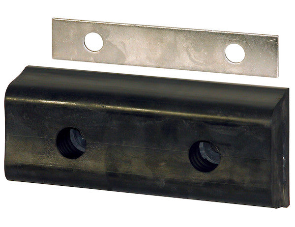 Load image into Gallery viewer, Extruded Rubber Rectangular Bumper with 2 Holes- 4-3/4 x 2-3/4 x 10 Inch Long