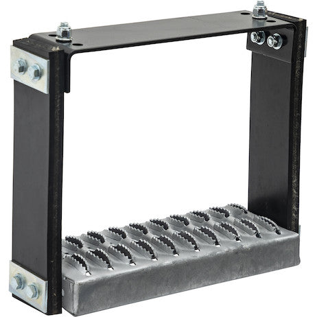Load image into Gallery viewer, Flexible Rubber Step with Galvanized Steel Diamond Deck-Span Tread - 12x11 Inch