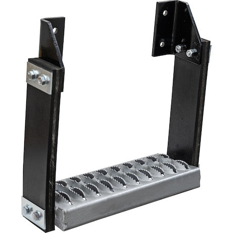 Load image into Gallery viewer, Flexible Rubber Step with Galvanized Steel Diamond Deck-Span Tread - 30x11 Inch