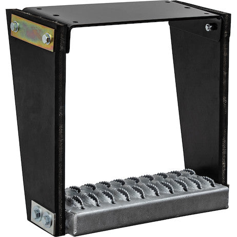 Load image into Gallery viewer, Flexible Rubber Step with Galvanized Steel Diamond Deck-Span Tread - 30x11 Inch