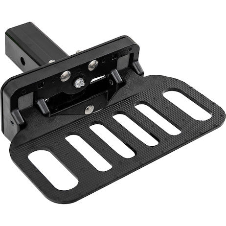 Load image into Gallery viewer, Aluminum Black Powder Coated Folding Step with 2 1/2 Inch Hitch Receiver