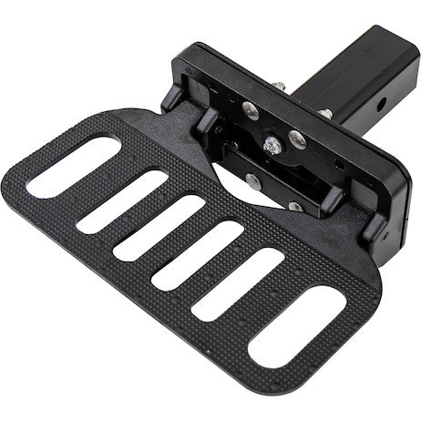 Load image into Gallery viewer, Aluminum Black Powder Coated Folding Step with 2 1/2 Inch Hitch Receiver