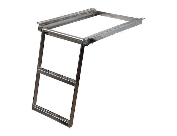 Load image into Gallery viewer, 2-Rung Stainless Steel Retractable Truck Step